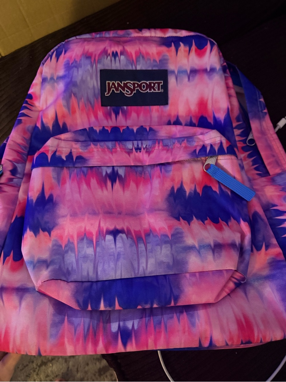 JanSport SuperBreak Backpack -Neon Smoke tie-dye